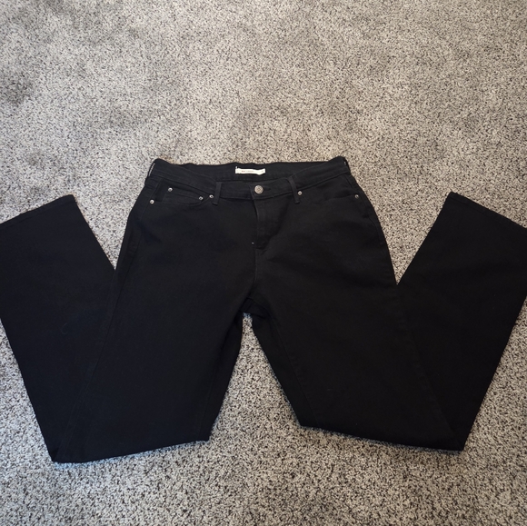 Denim - Women's Black Straight Leg Jeans